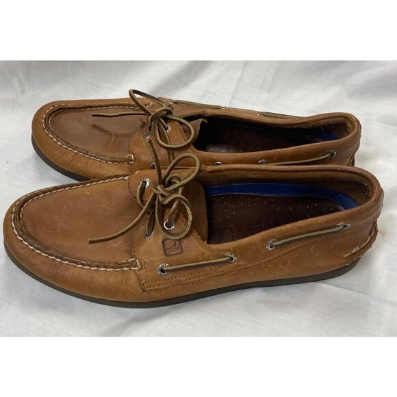 SPERRY light Brown Slip-On Deck Shoes size 10M - Picture 2 of 8